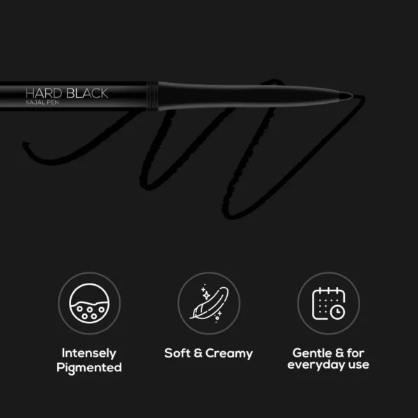 Renee Hard Black Kajal Pen - Image 4