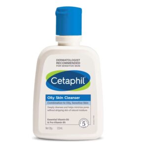 Cetaphil - Oily Skin Cleanser for Combination To Oily, Sensitive Skin Dermatologist Recommended (125ml)
