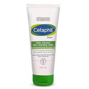 Cetaphil - Daily Advance Ultra Hydrating Lotion for Dry/Sensitive Skin, Long Lasting Moisturizer for Face & Body, Multi, 100 g