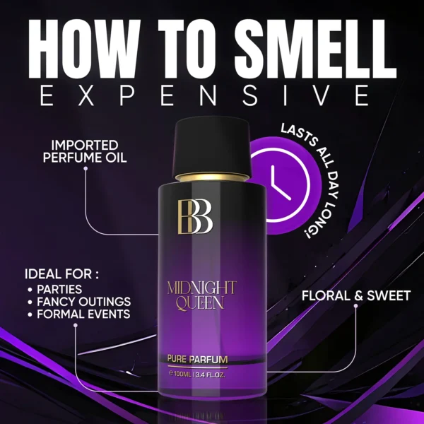 Bergamot – MIDNIGHT QUEEN Pure Perfume for Women - Image 5