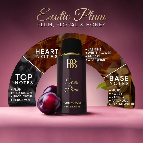 Bergamot – EXOTIC PLUM - Pure Perfume for Women - Image 5
