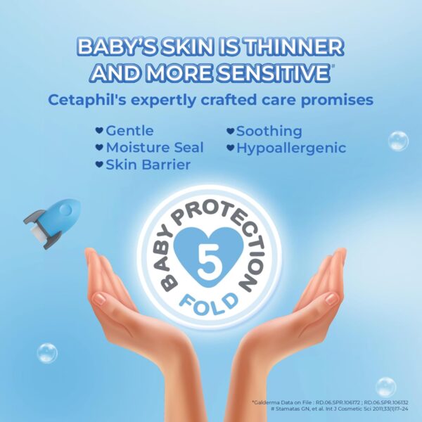 Cetaphil - Baby Daily Lotion With Organic Calendula for Face & Body (400ml) - Image 5