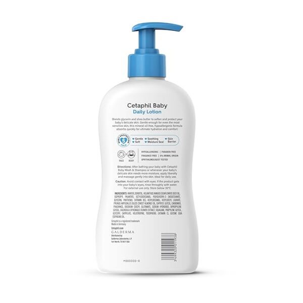 Cetaphil - Baby Daily Lotion With Organic Calendula for Face & Body (400ml) - Image 2