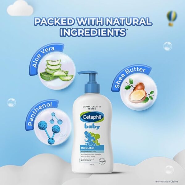 Cetaphil - Baby Daily Lotion With Organic Calendula for Face & Body (400ml) - Image 4