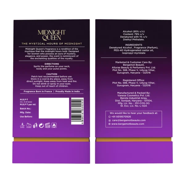 Bergamot – MIDNIGHT QUEEN Pure Perfume for Women - Image 7