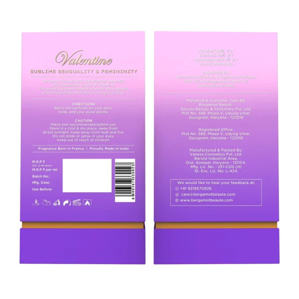 Bergamot – Valentine Pure Perfume for Women - Image 7