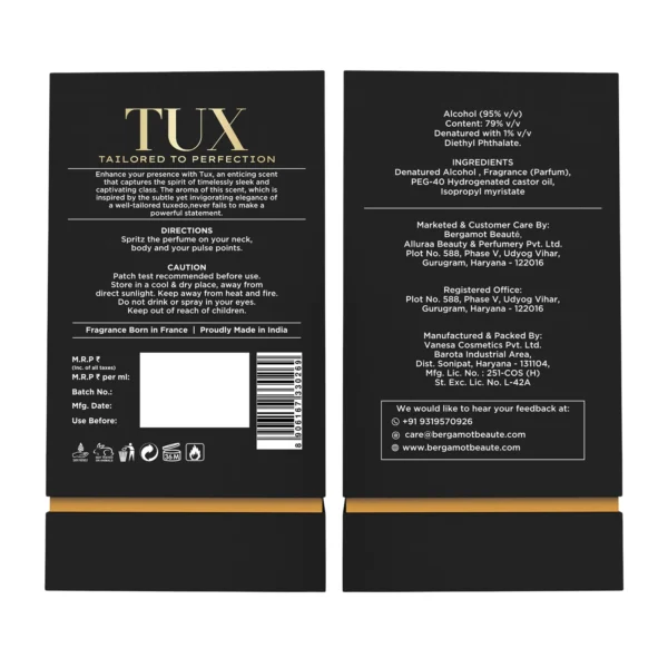 Bergamot – TUX Pure Perfume for Men - Image 8