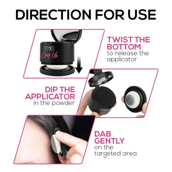 RENEE - Cover Up Hair Powder (Black) - Image 3