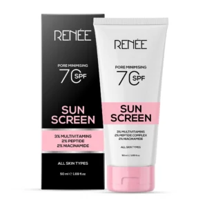 RENEE - Pore Minimizing Sunscreen SPF 70 With 2% Niacinamide, 2% Peptide Complex & 3% Multivitamins