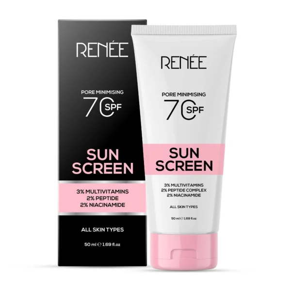 RENEE - Pore Minimizing Sunscreen SPF 70 With 2% Niacinamide, 2% Peptide Complex & 3% Multivitamins