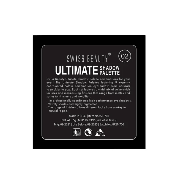 Swiss Beauty - Ultimate Eyeshadow Palette - Image 7