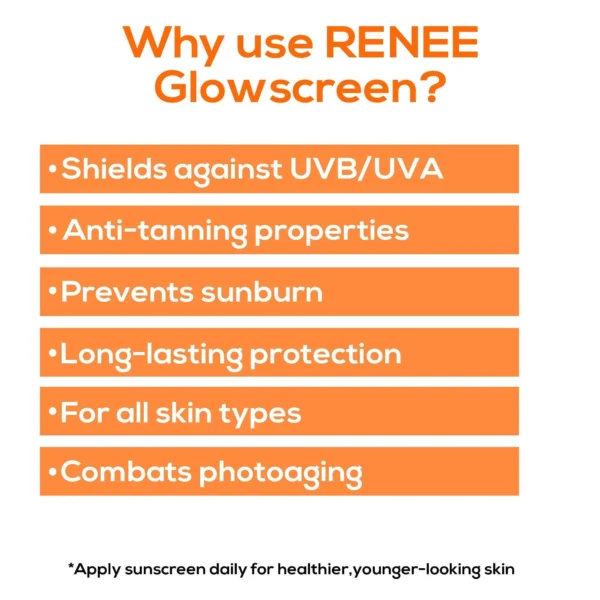 RENEE - Glowscreen SPF 50 Sunscreen Cream (Matte Finish) - Image 4