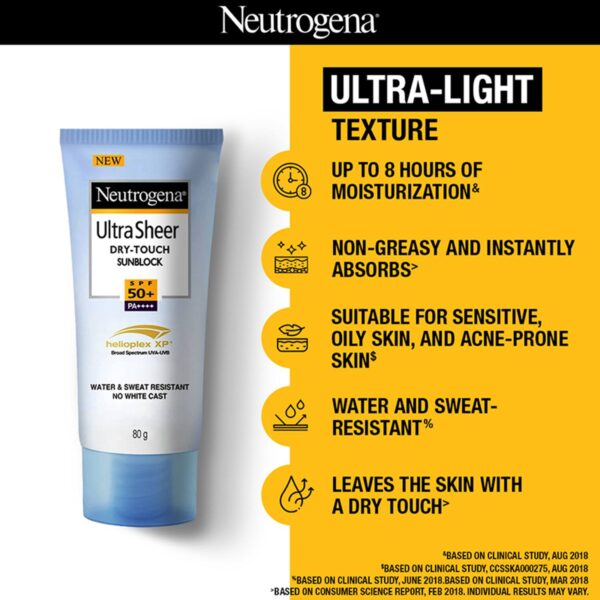 Neutrogena - Ultra Sheer Dry Touch Sunscreen SPF 50+ - Image 6