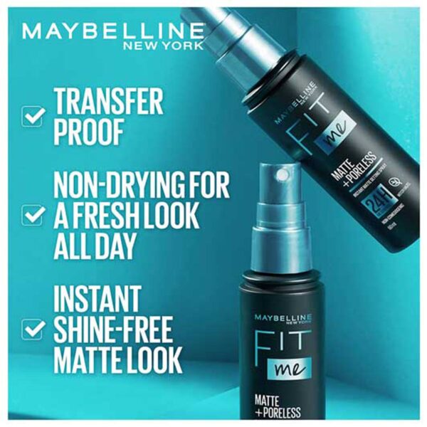 Maybelline Fit Me Matte + Poreless Setting Spray Primer - Image 4