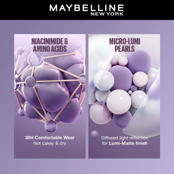 Maybelline New York Super Stay Lumi-Matte Lightweight Liquid Foundation - Image 5