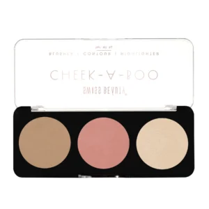 Swiss Beauty - Cheek-A-Boo 3-in-1 Face Palette with Blusher , Contour and Highlighter
