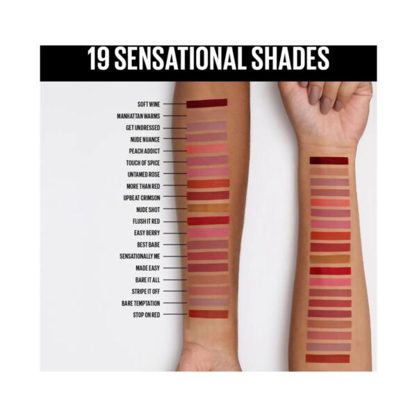 Maybelline New York Sensational Liquid Matte Lipstick - Image 3