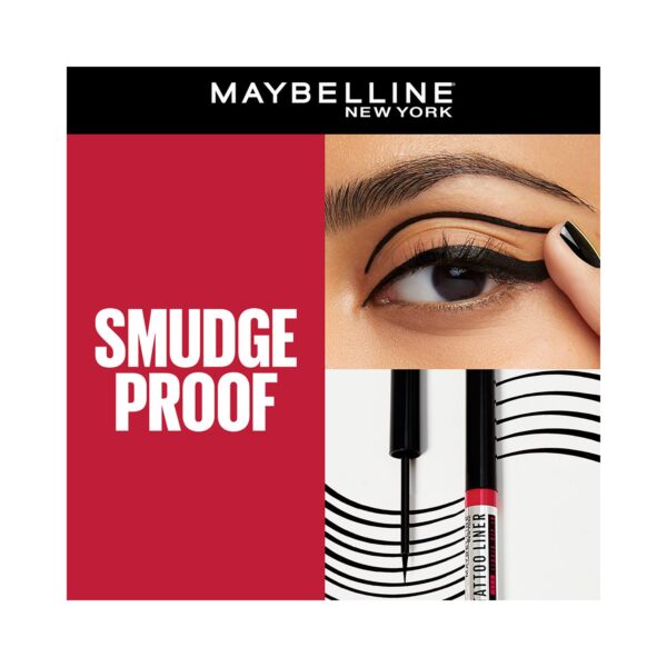 Maybelline - New York Tattoo 48H Dip In Liquid Eye Liner - Black - Image 4